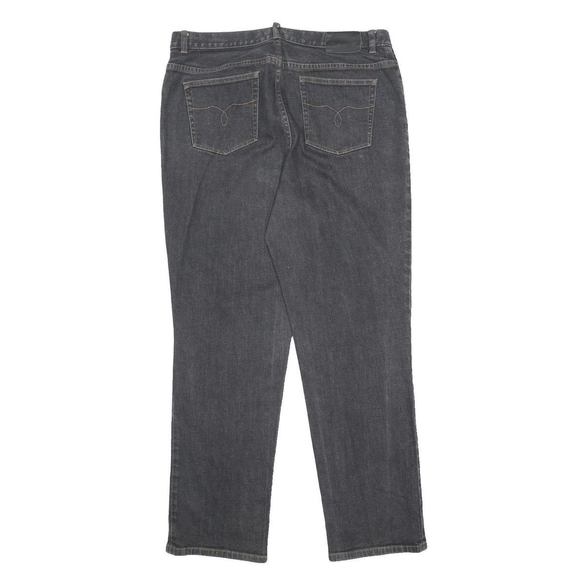 LAUREN RALPH LAUREN Womens Jeans Black Regular Straight Denim Medium W34 L30