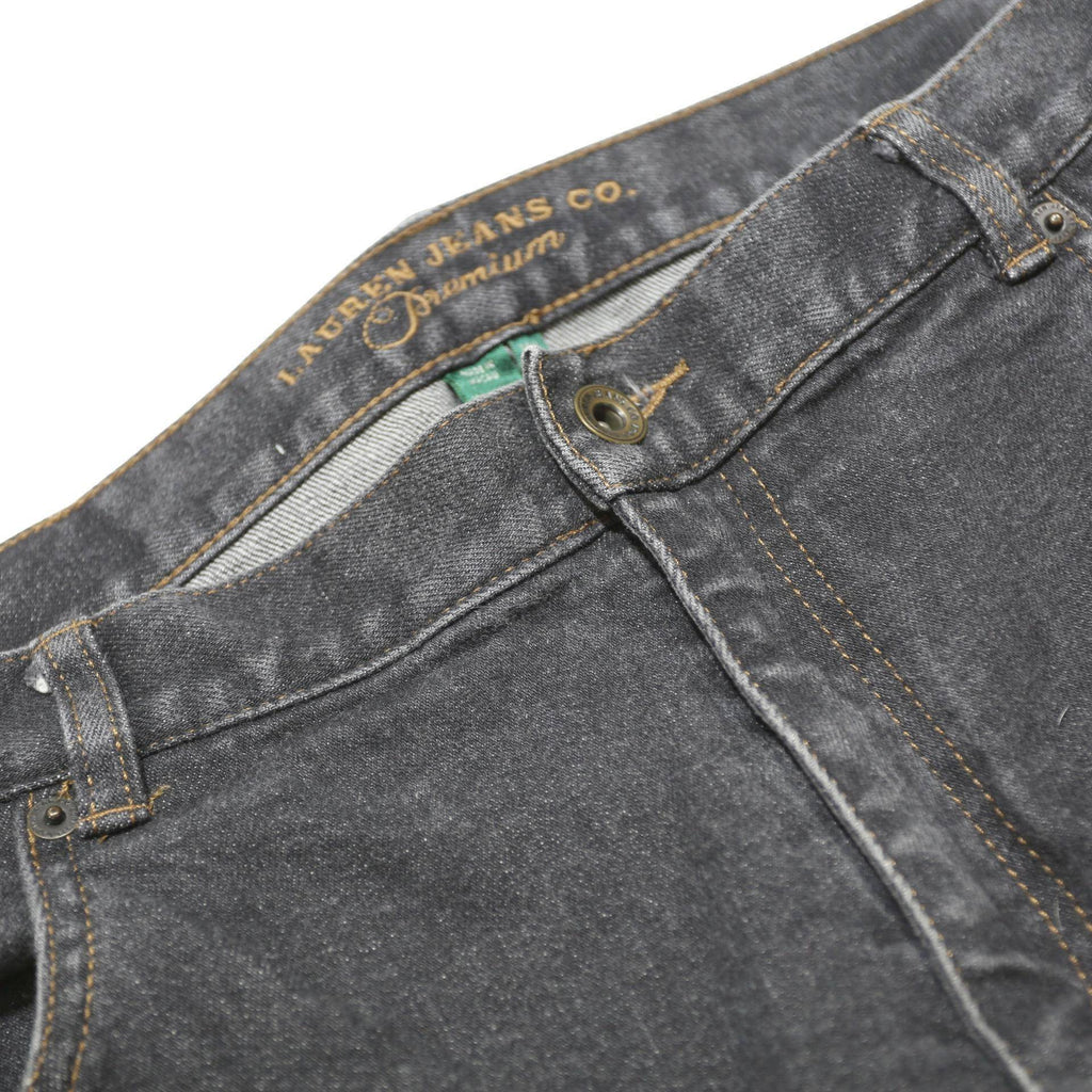 LAUREN RALPH LAUREN Womens Jeans Black Regular Straight Denim Medium W34 L30