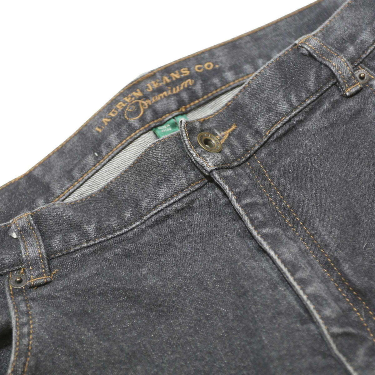 LAUREN RALPH LAUREN Womens Jeans Black Regular Straight Denim Medium W34 L30