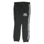 UMBRO Mens Joggers Black & White Slim Tapered M W31 L30 Cotton Blend Casual