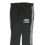 UMBRO Mens Joggers Black & White Slim Tapered M W31 L30 Cotton Blend Casual