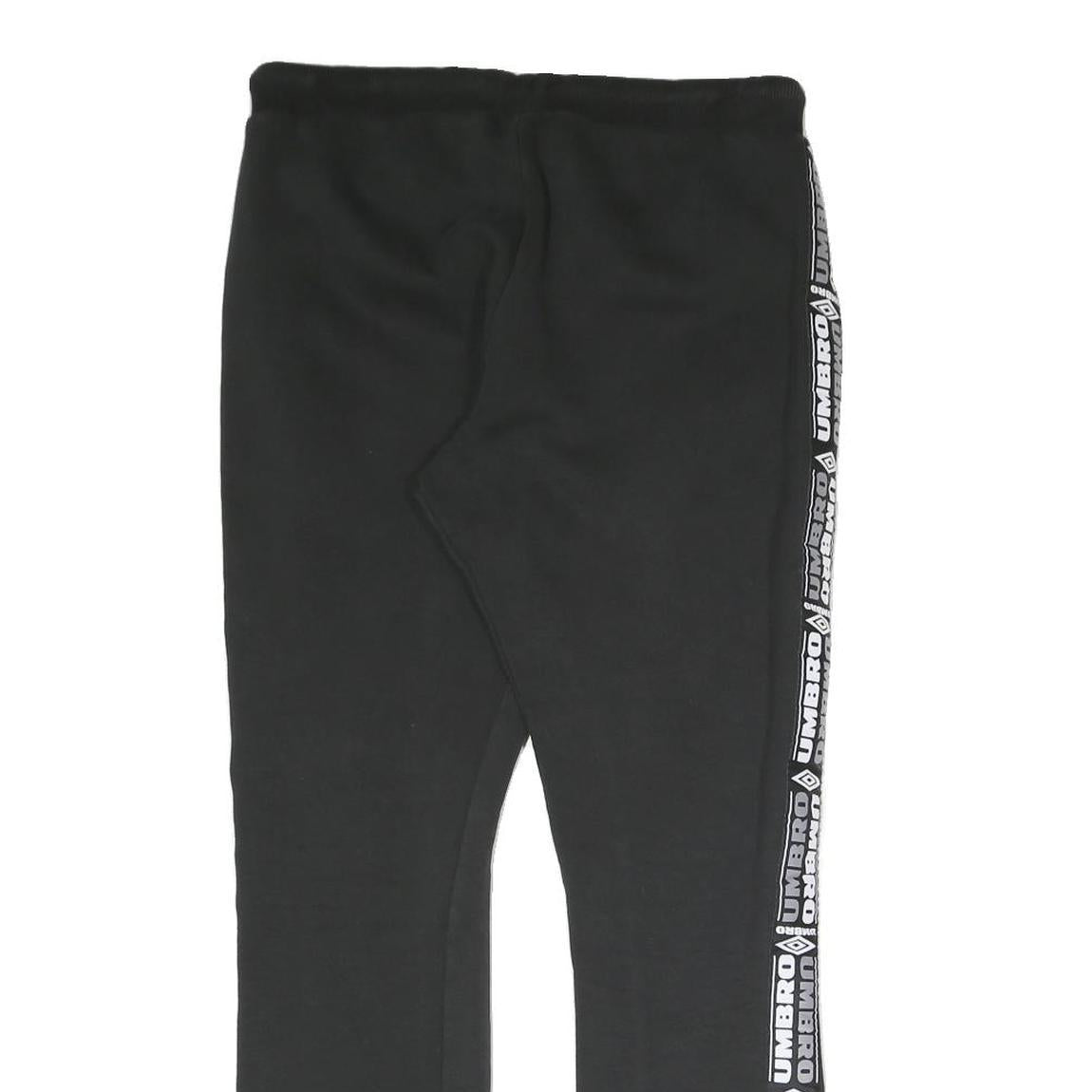UMBRO Mens Joggers Black & White Slim Tapered M W31 L30 Cotton Blend Casual