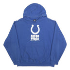 NFL Mens Blue Colts Football Pullover Hoodie XL Cotton Blend