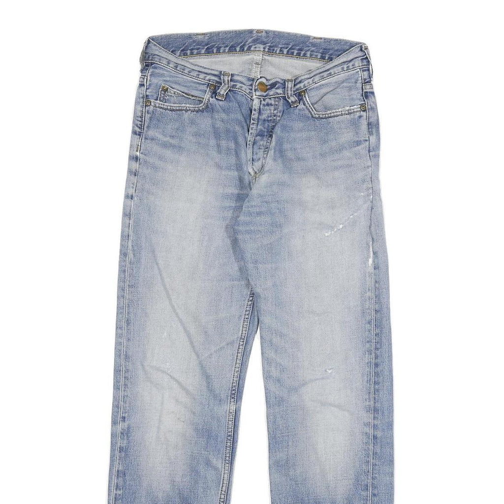 CARHARTT Mens Jeans Blue Regular Straight Denim Light W28 L29 Cotton Blend