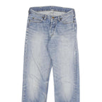 CARHARTT Mens Jeans Blue Regular Straight Denim Light W28 L29 Cotton Blend