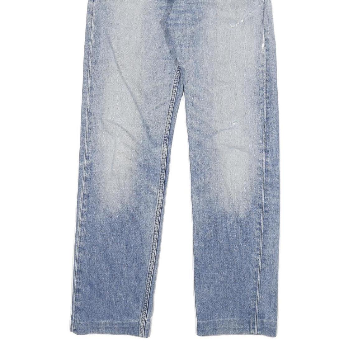 CARHARTT Mens Jeans Blue Regular Straight Denim Light W28 L29 Cotton Blend