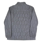 JACK WOLFSKIN Womens Grey & Charcoal Quilted Jacket UK 12 Polyester Blend Zip