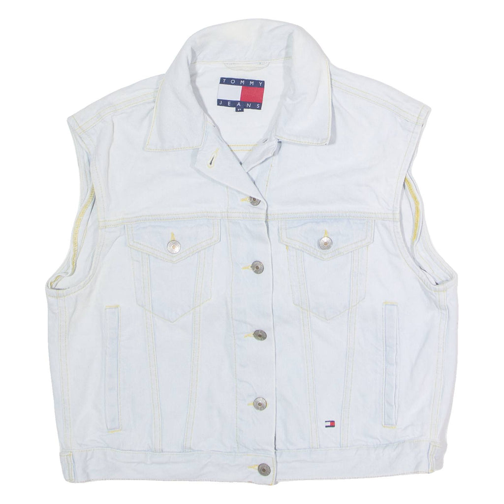TOMMY JEANS Womens Denim Waistcoat Blue XS