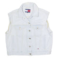 TOMMY JEANS Womens Denim Waistcoat Blue XS