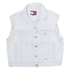 TOMMY JEANS Womens Denim Waistcoat Blue XS