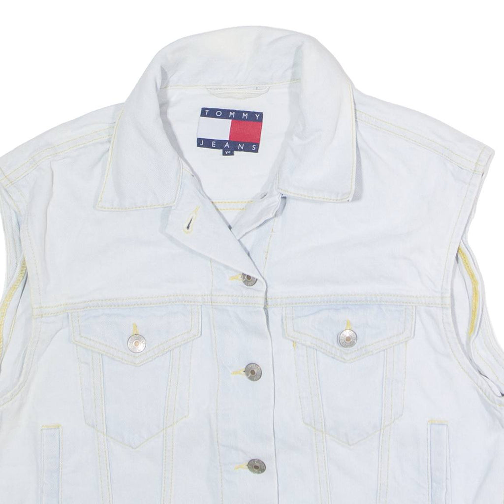 TOMMY JEANS Womens Denim Waistcoat Blue XS