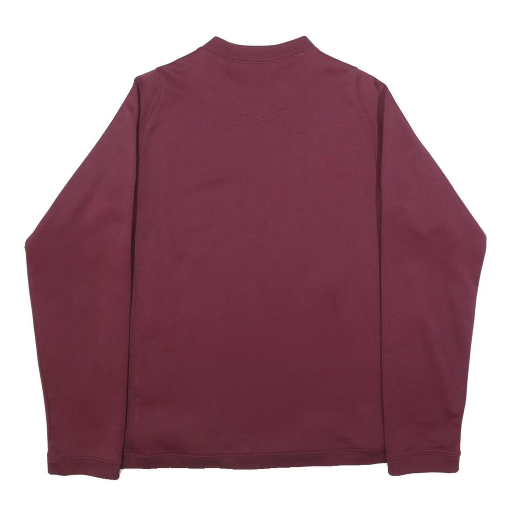 NIKE Mens Maroon University Of Puget Sound Loggers Basketball Crew Neck S