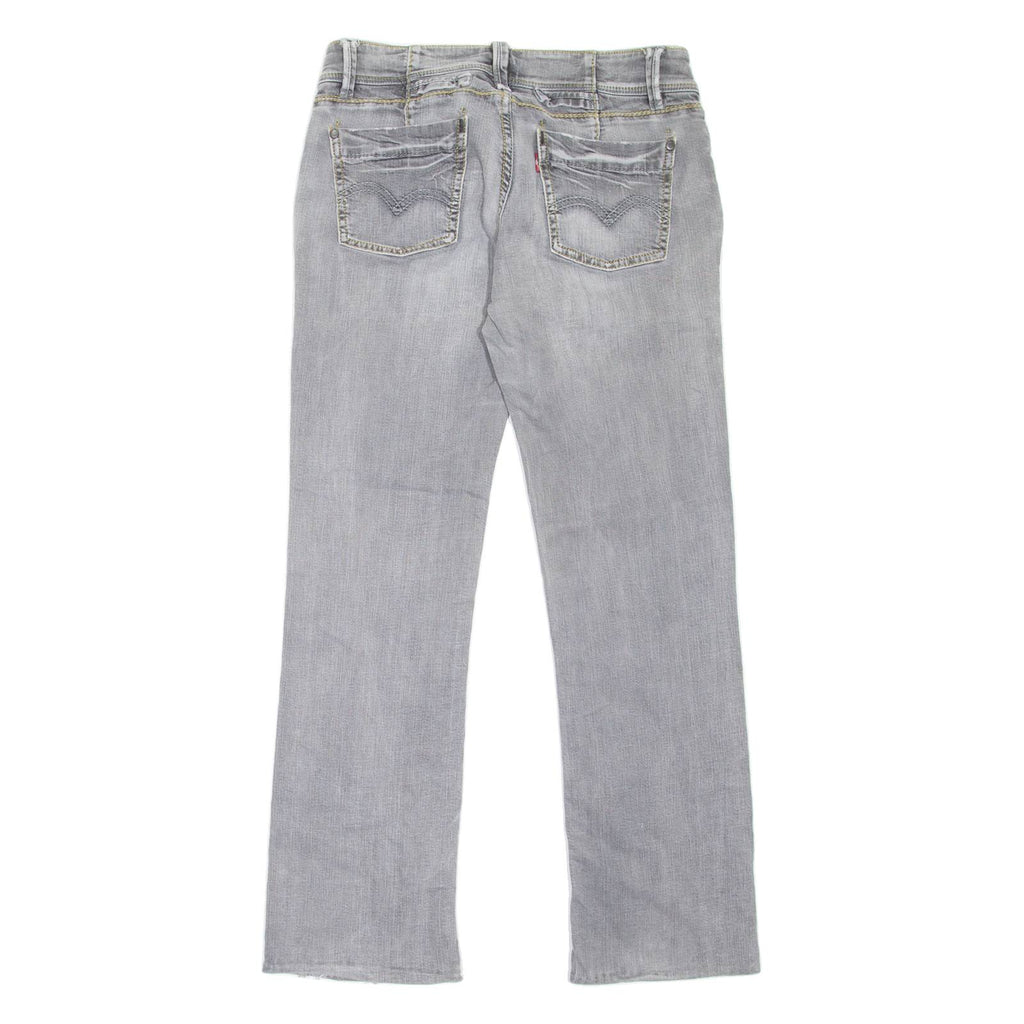 LEVI'S Womens Jeans Grey Regular Bootcut Stone Wash W32 L28