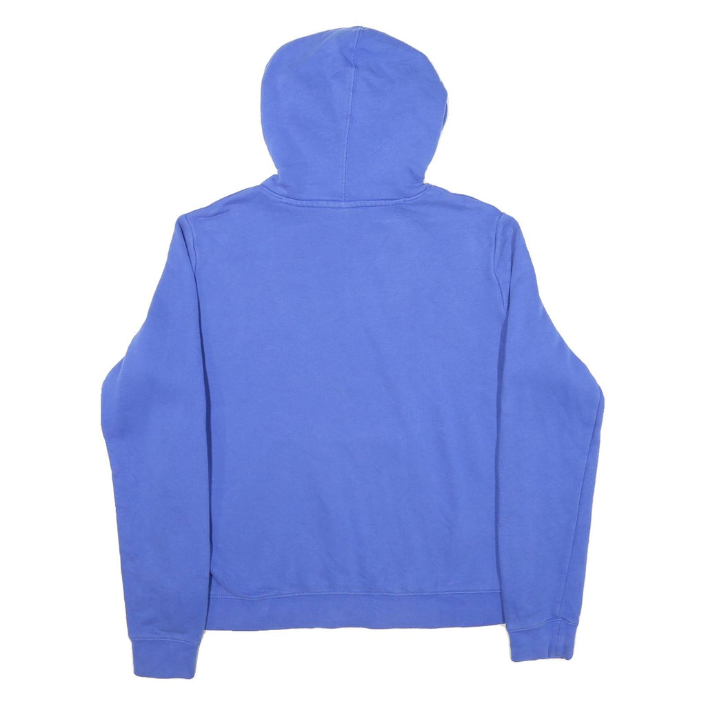 NIKE Womens Blue Thunder Soccer Pullover Hoodie L Cotton Blend Jersey Drawstring