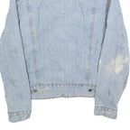 LEVI'S Mens Blue Denim Cotton Jacket M Woven Button Closure Distressed