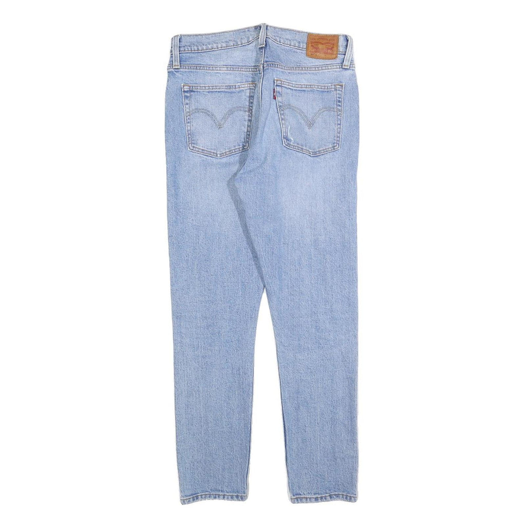 LEVI'S 501S Womens Jeans Blue Slim Straight Denim Light W29 L28 Distressed