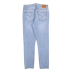 LEVI'S 501S Womens Jeans Blue Slim Straight Denim Light W29 L28 Distressed
