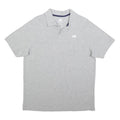NEW BALANCE Mens Grey Short Sleeve Polo Shirt L Cotton Casual Sportswear