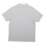 NEW BALANCE Mens Grey Short Sleeve Polo Shirt L Cotton Casual Sportswear