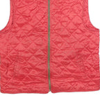 GANT Mens Red Quilted Jacket L Polyester Zip Bomber Style Lightweight