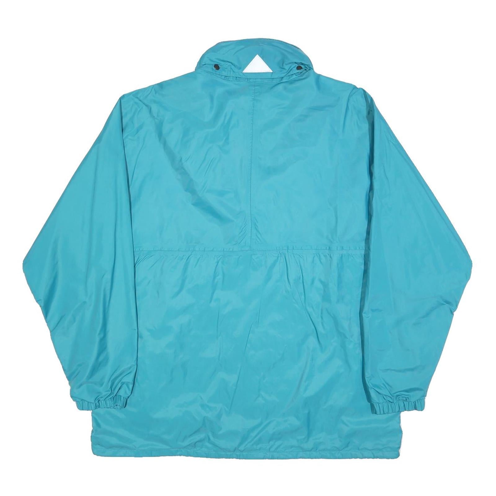 AQUA GUARD Mens Blue & Purple Outdoor Jacket L Nylon Plain Zip L