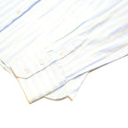 TOMMY HILFIGER Womens White & Cream Stripe Shirt XL Button Long Sleeve Casual
