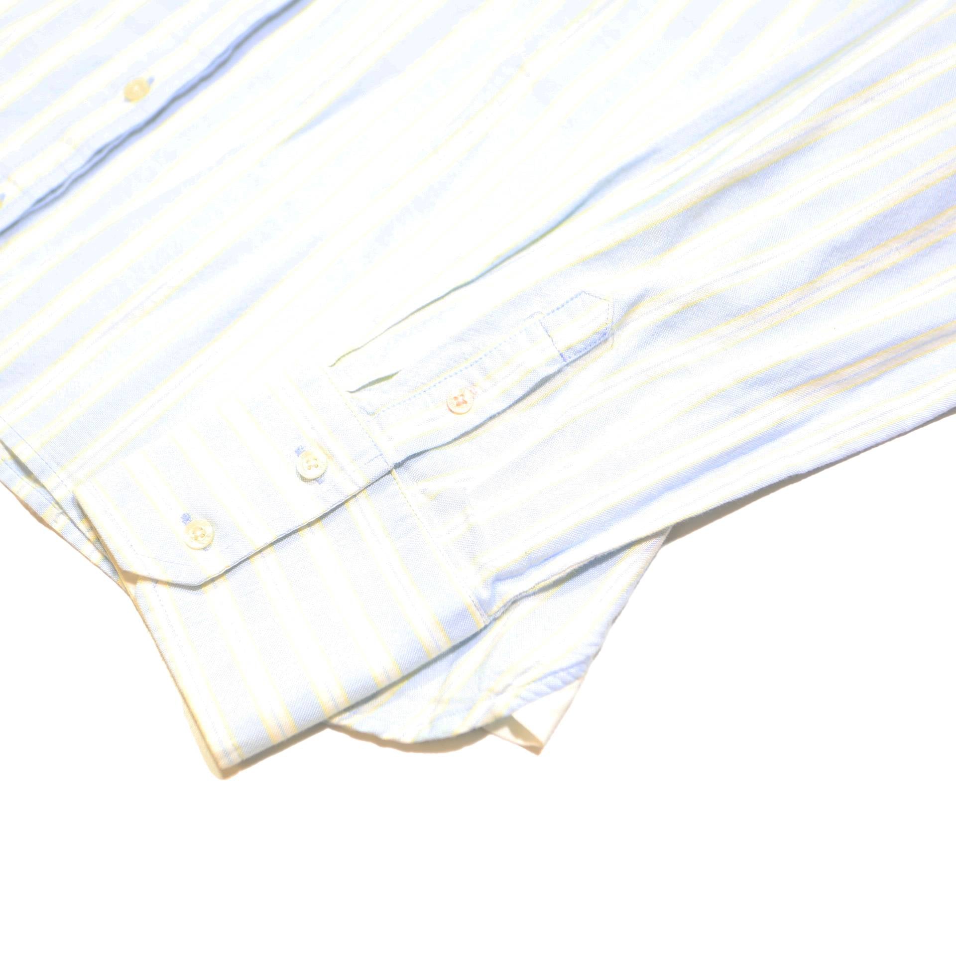 TOMMY HILFIGER Womens White & Cream Stripe Shirt XL Button Long Sleeve Casual
