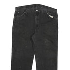 DICKIES Mens Regular Fit Black Denim Jeans W40 L30 Workwear Zip Closure