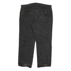 DICKIES Mens Regular Fit Black Denim Jeans W40 L30 Workwear Zip Closure