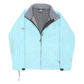 THE NORTH FACE Womens Blue Light Blue Geo Pattern Outdoor Jacket M Polyester
