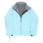 THE NORTH FACE Womens Blue Light Blue Geo Pattern Outdoor Jacket M Polyester