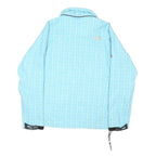 THE NORTH FACE Womens Blue Light Blue Geo Pattern Outdoor Jacket M Polyester
