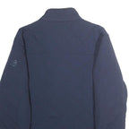 WRANGLER Mens Blue Quilted Jacket XL Polyamide Zip Casual Lightweight Outerwear