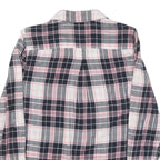 TOMMY HILFIGER Womens Pink & Black Checked Shirt S Casual Cotton Blend