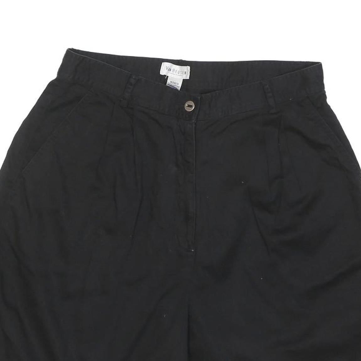 VAN HEUSEN Womens Black Casual Shorts M W30 Cotton Blend Comfortable Stylish