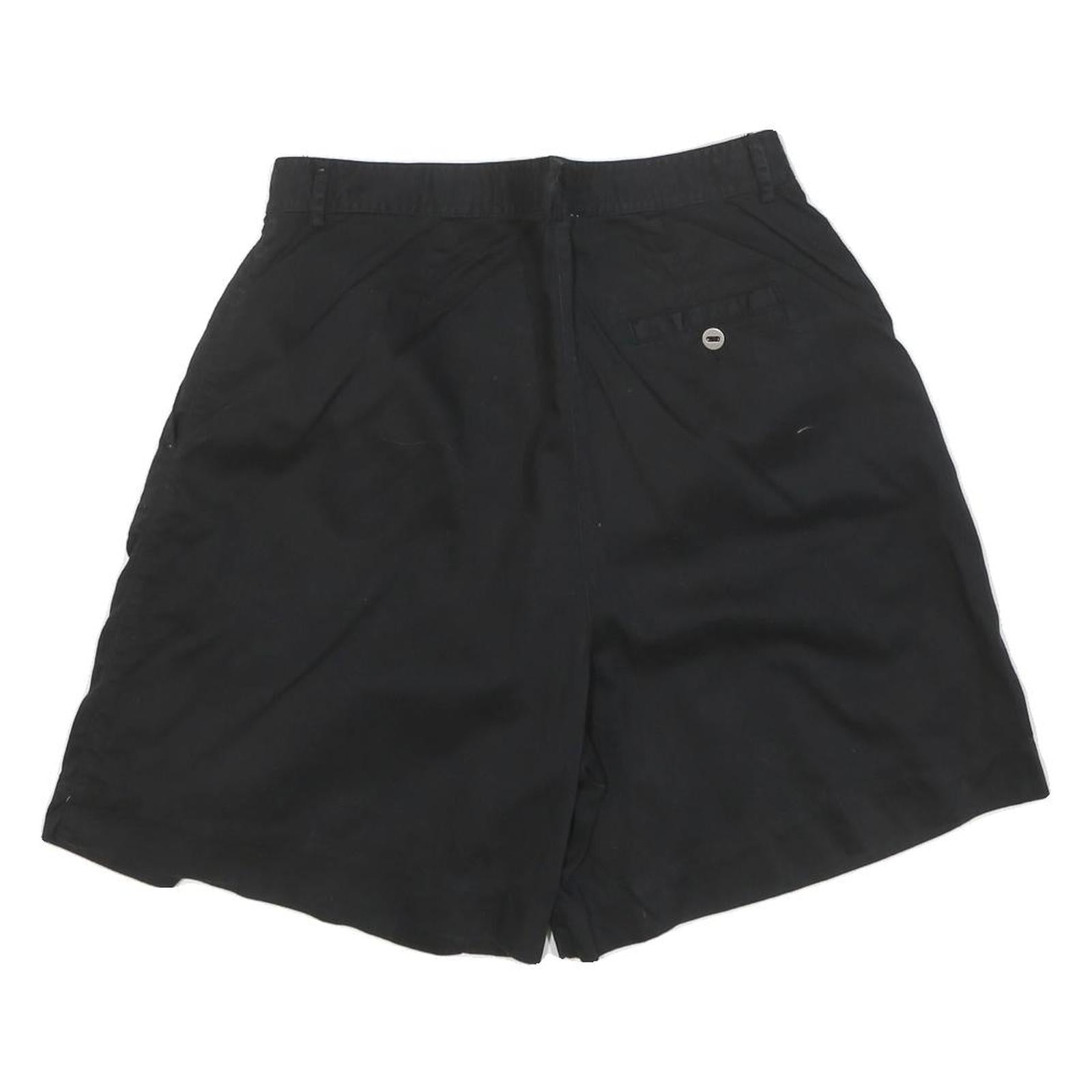 VAN HEUSEN Womens Black Casual Shorts M W30 Cotton Blend Comfortable Stylish