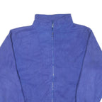 Mens Blue Casual Zip Jacket L Polyester Blend Plain Warm Comfortable Lightweight