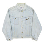 LEE Mens Blue Denim Cotton Blend Button Jacket L Classic Fit Casual Outerwear