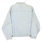 LEE Mens Blue Denim Cotton Blend Button Jacket L Classic Fit Casual Outerwear