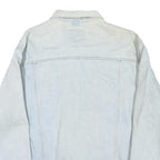 LEE Mens Blue Denim Cotton Blend Button Jacket L Classic Fit Casual Outerwear