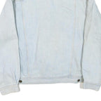 LEE Mens Blue Denim Cotton Blend Button Jacket L Classic Fit Casual Outerwear