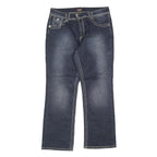 ANGELS Womens Regular Fit Blue Denim Jeans W32 L28 Contrast Stitching