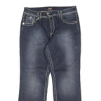 ANGELS Womens Regular Fit Blue Denim Jeans W32 L28 Contrast Stitching