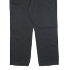 DICKIES Womens Cotton Blend Black Regular Straight Trousers W38 L29 Zip Closure