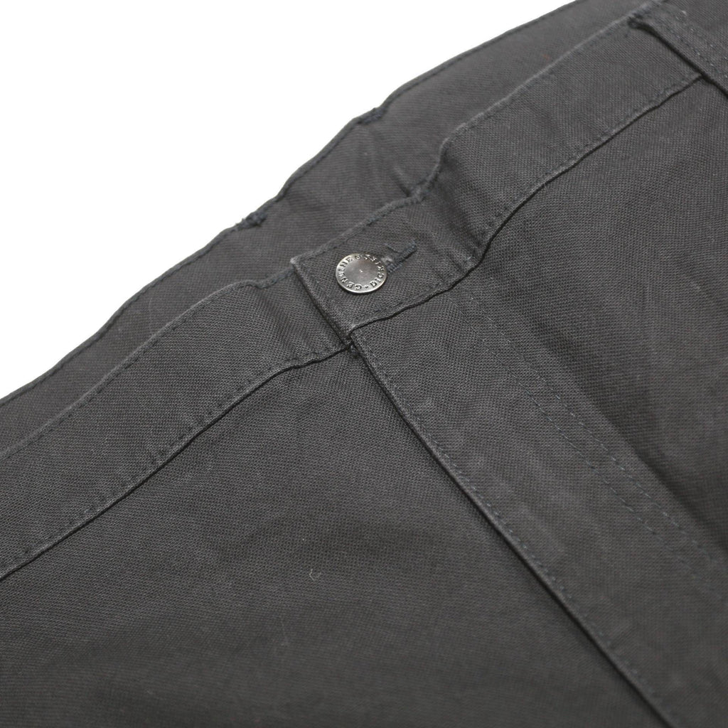 DICKIES Mens Relaxed Black Cotton Blend Workwear Trousers W42 L30 Zip Closure