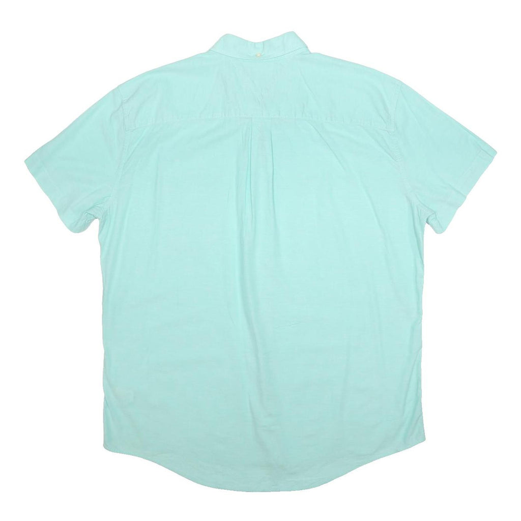 TOMMY HILFIGER Mens Light Green Shirt 2XL Casual Short Sleeve Cotton