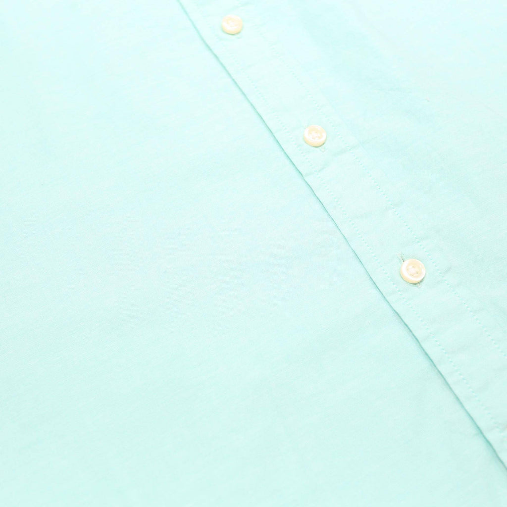 TOMMY HILFIGER Mens Light Green Shirt 2XL Casual Short Sleeve Cotton