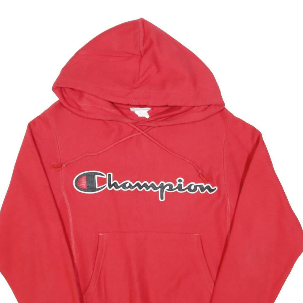 CHAMPION REVERSE WEAVE Mens Red Hoodie S Cotton Blend Pullover Casual