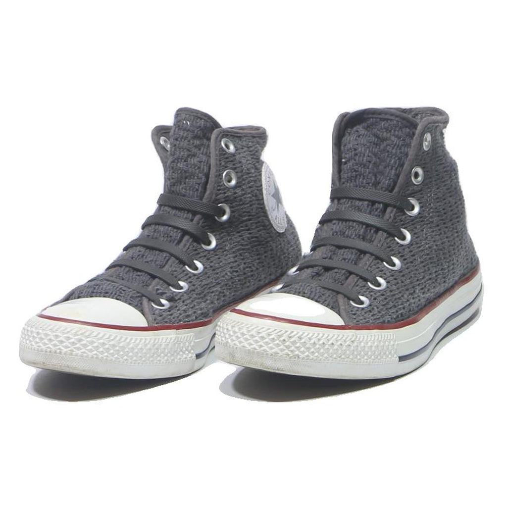 CONVERSE Chuck Taylor All Star Womens High Top Trainers Grey Cotton Blend UK 5.5