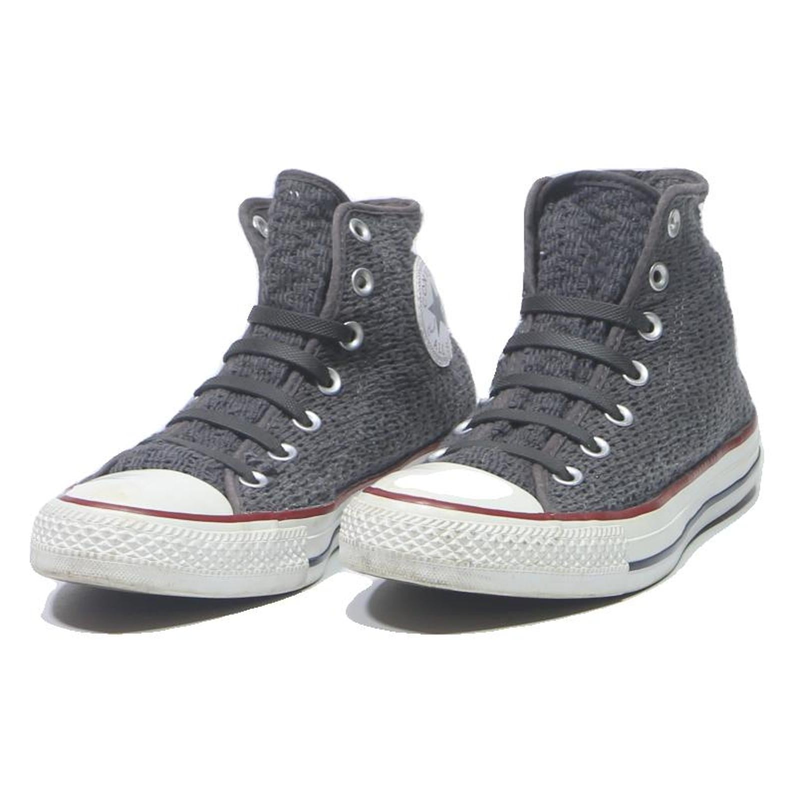 CONVERSE Chuck Taylor All Star Womens High Top Trainers Grey Cotton Blend UK 5.5